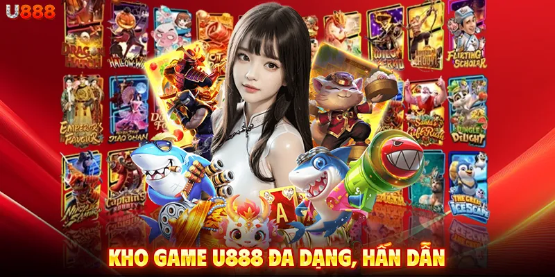 Kho game U888 đa dạng, hấn dẫn